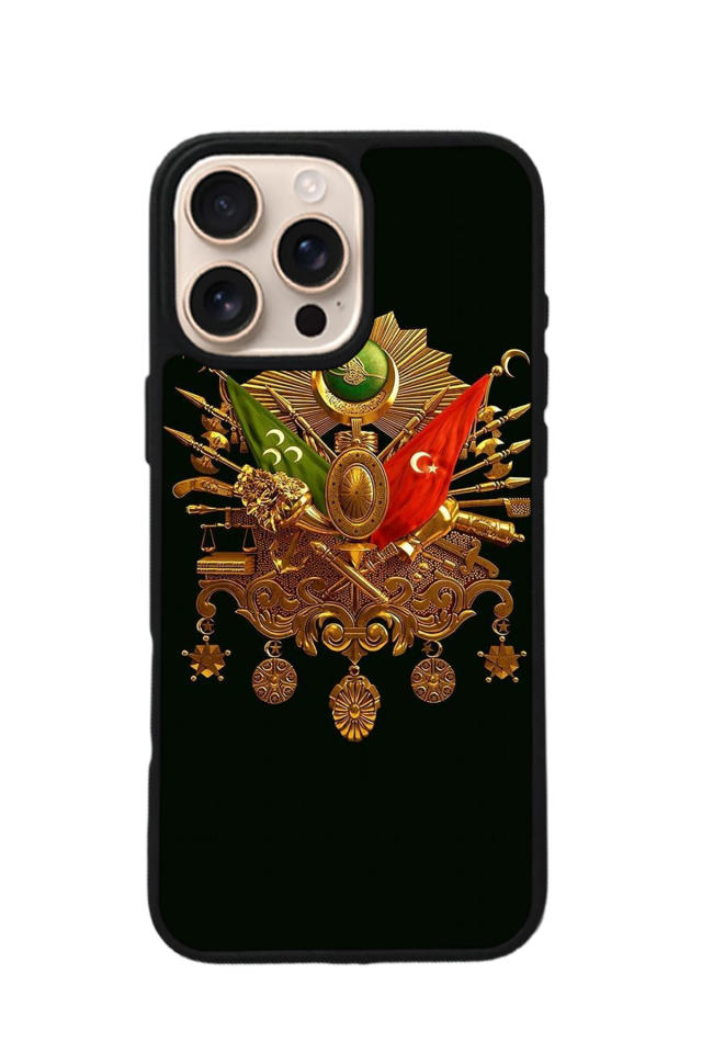 iPhone 14 Pro Max Uyumlu OsmanliTugrasi Tasarımlı Glossy Premium Kılıf
