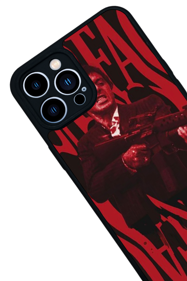 iPhone 13 Pro Max Uyumlu Scarface Tasarımlı Glossy Premium Kılıf