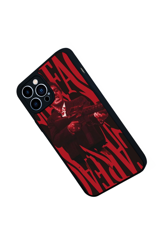 iPhone 13 Pro Max Uyumlu Scarface Tasarımlı Glossy Premium Kılıf