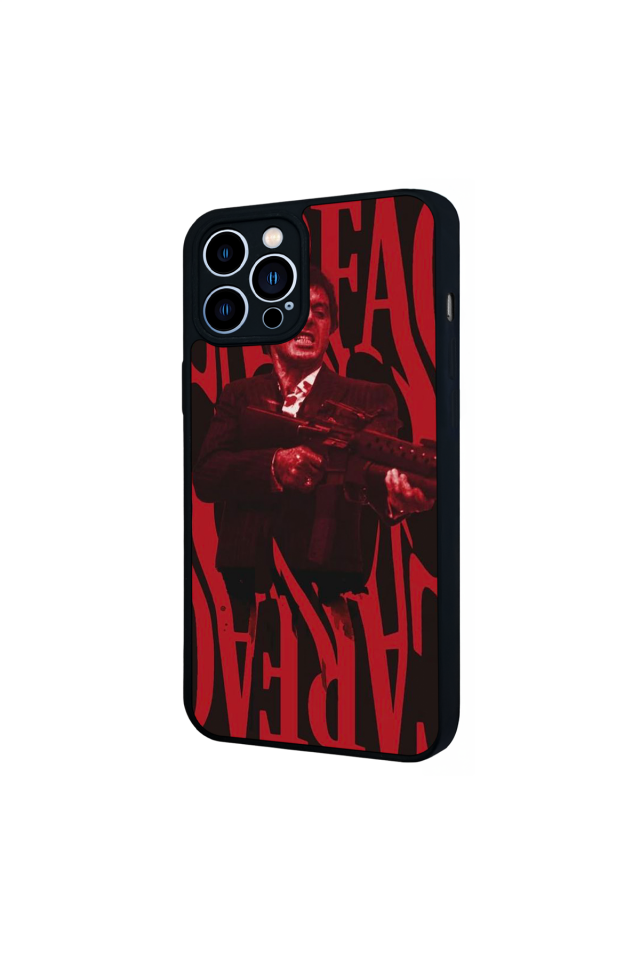 iPhone 13 Pro Max Uyumlu Scarface Tasarımlı Glossy Premium Kılıf