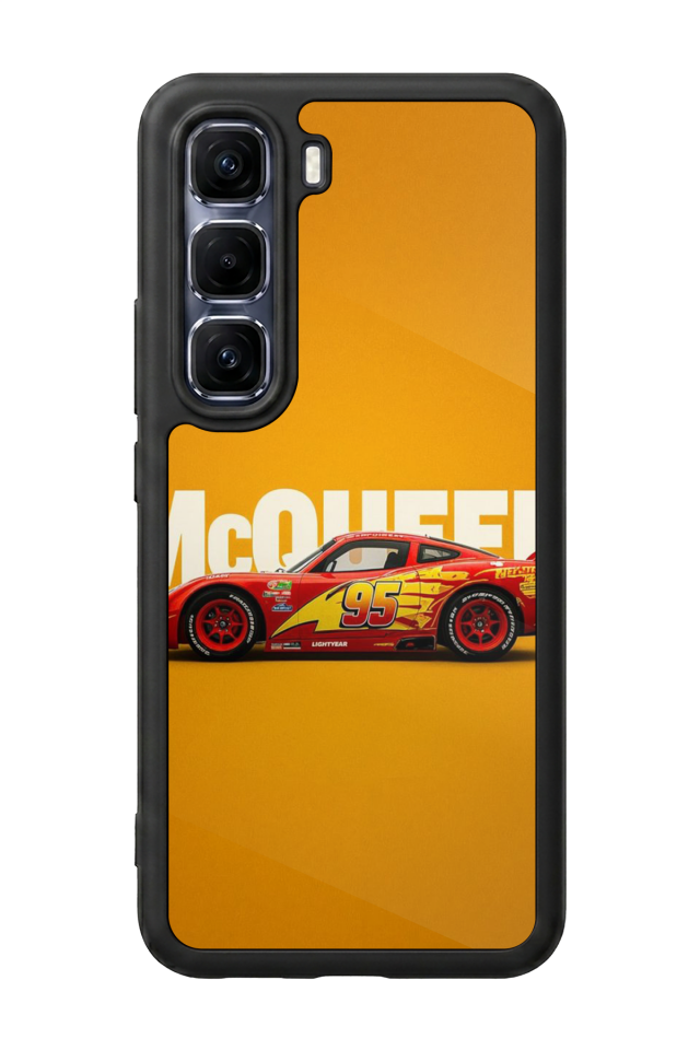 Infinix Hot 60 Pro Plus Uyumlu Şimsek McQueen Tasarımlı Glossy Premium Kılıf