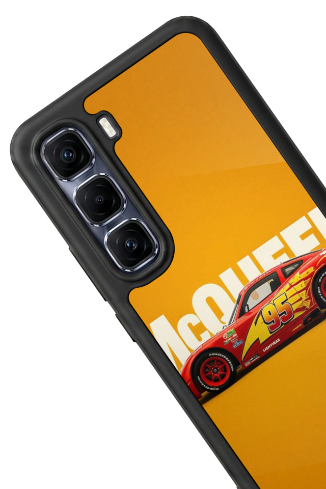 Infinix Hot 60 Pro Plus Uyumlu Şimsek McQueen Tasarımlı Glossy Premium Kılıf