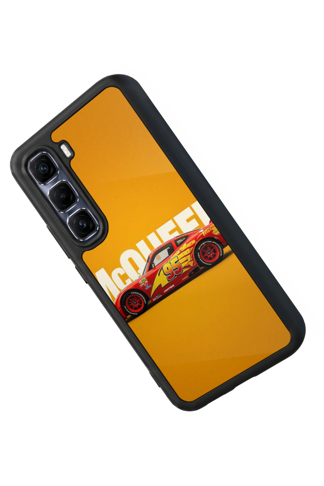 Infinix Hot 60 Pro Plus Uyumlu Şimsek McQueen Tasarımlı Glossy Premium Kılıf