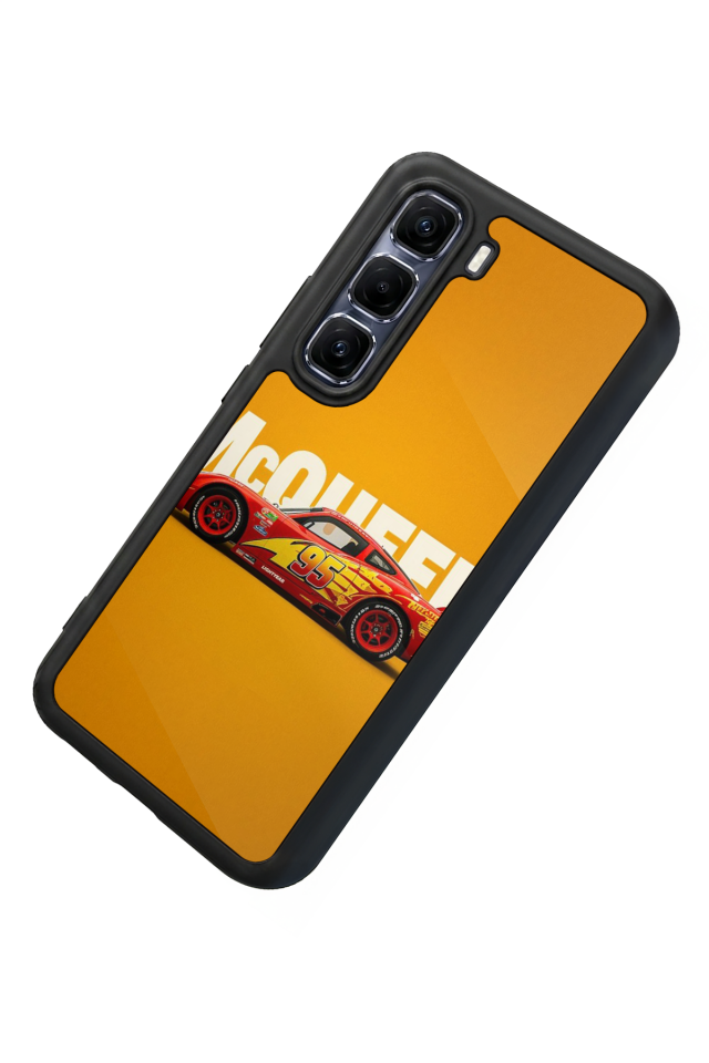 Infinix Hot 60 Pro Plus Uyumlu Şimsek McQueen Tasarımlı Glossy Premium Kılıf