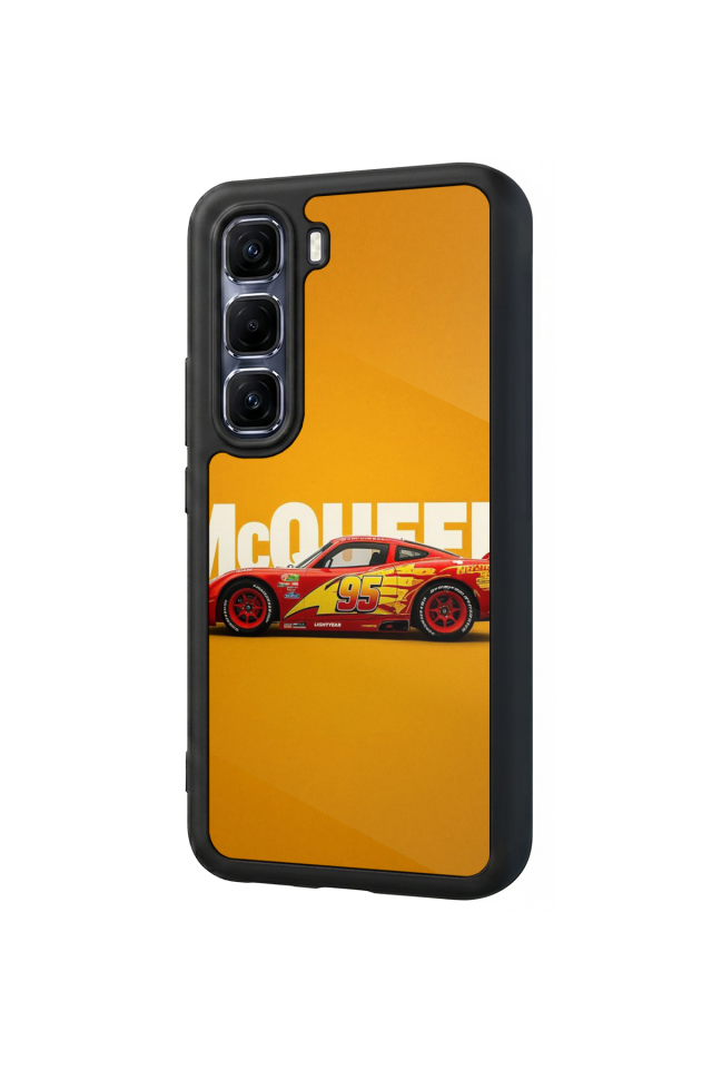 Infinix Hot 60 Pro Plus Uyumlu Şimsek McQueen Tasarımlı Glossy Premium Kılıf