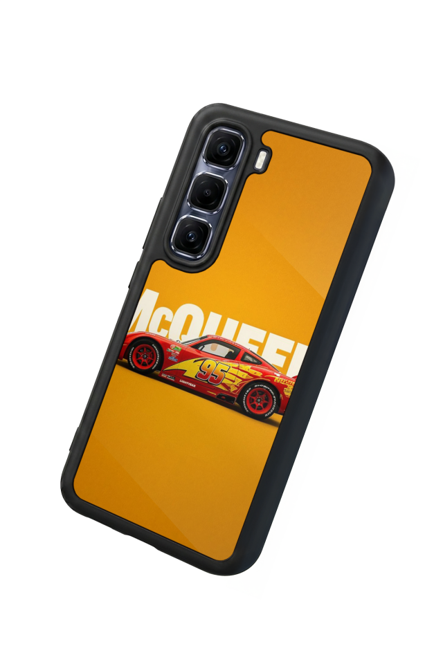 Infinix Hot 60 Pro Plus Uyumlu Şimsek McQueen Tasarımlı Glossy Premium Kılıf