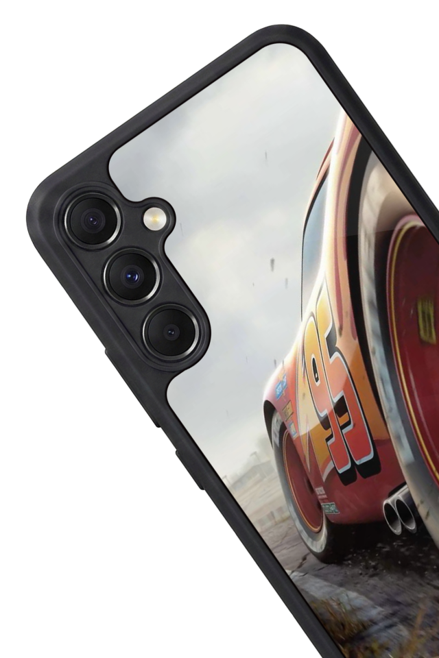 Samsung Galaxy A34 Uyumlu Şimsek McQueen Tasarımlı Glossy Premium Kılıf
