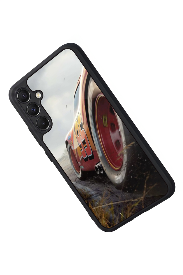 Samsung Galaxy A34 Uyumlu Şimsek McQueen Tasarımlı Glossy Premium Kılıf