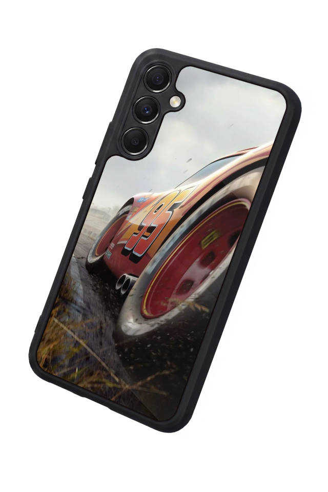 Samsung Galaxy A34 Uyumlu Şimsek McQueen Tasarımlı Glossy Premium Kılıf