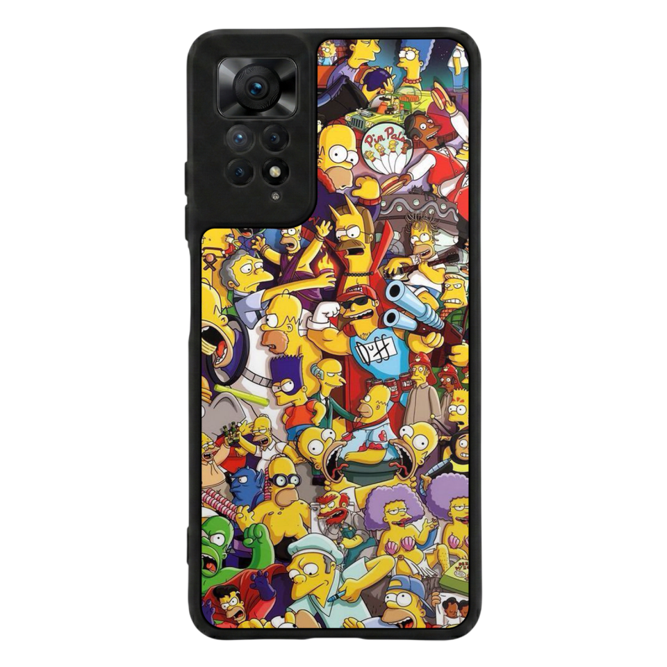 Xiaomi Redmi Note 12 Pro Uyumlu The Simpsons Tasarımlı Glossy Premium Kılıf