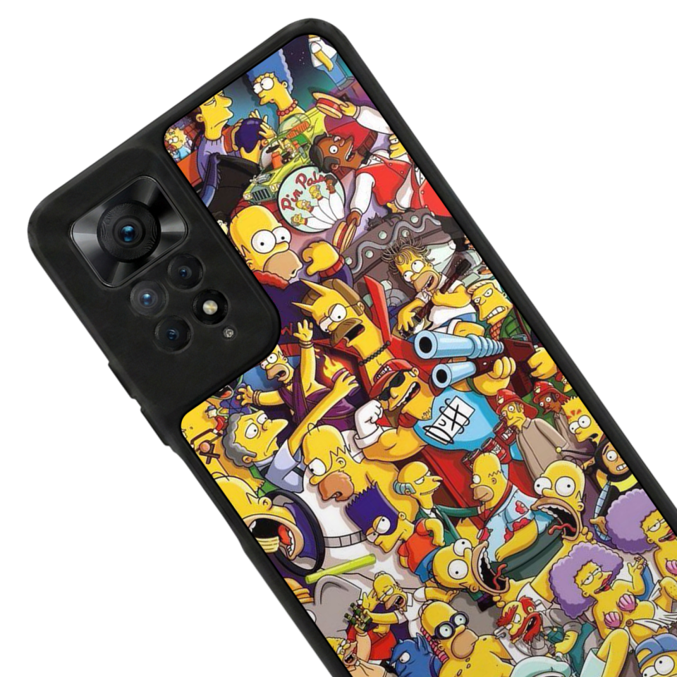 Xiaomi Redmi Note 12 Pro Uyumlu The Simpsons Tasarımlı Glossy Premium Kılıf