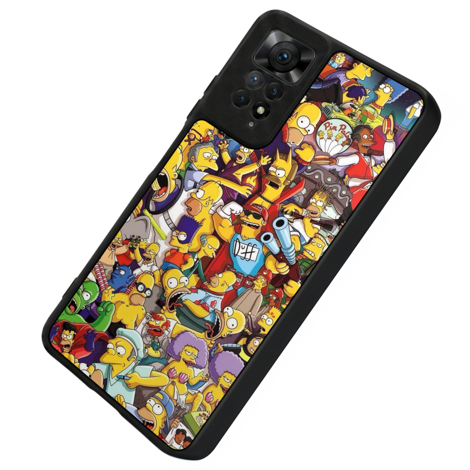Xiaomi Redmi Note 12 Pro Uyumlu The Simpsons Tasarımlı Glossy Premium Kılıf