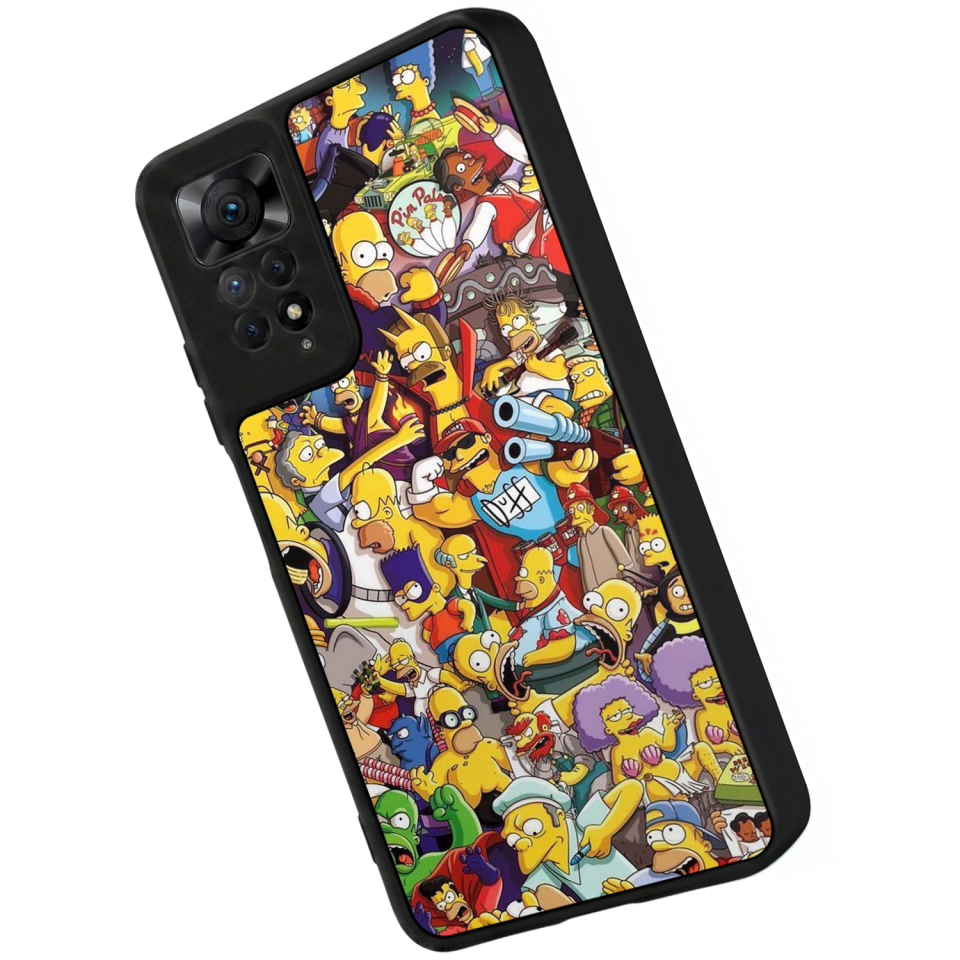 Xiaomi Redmi Note 12 Pro Uyumlu The Simpsons Tasarımlı Glossy Premium Kılıf
