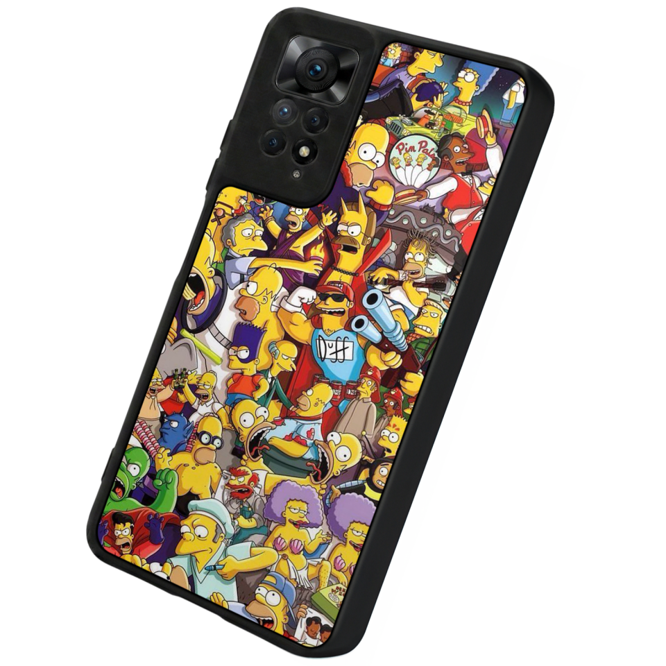 Xiaomi Redmi Note 12 Pro Uyumlu The Simpsons Tasarımlı Glossy Premium Kılıf