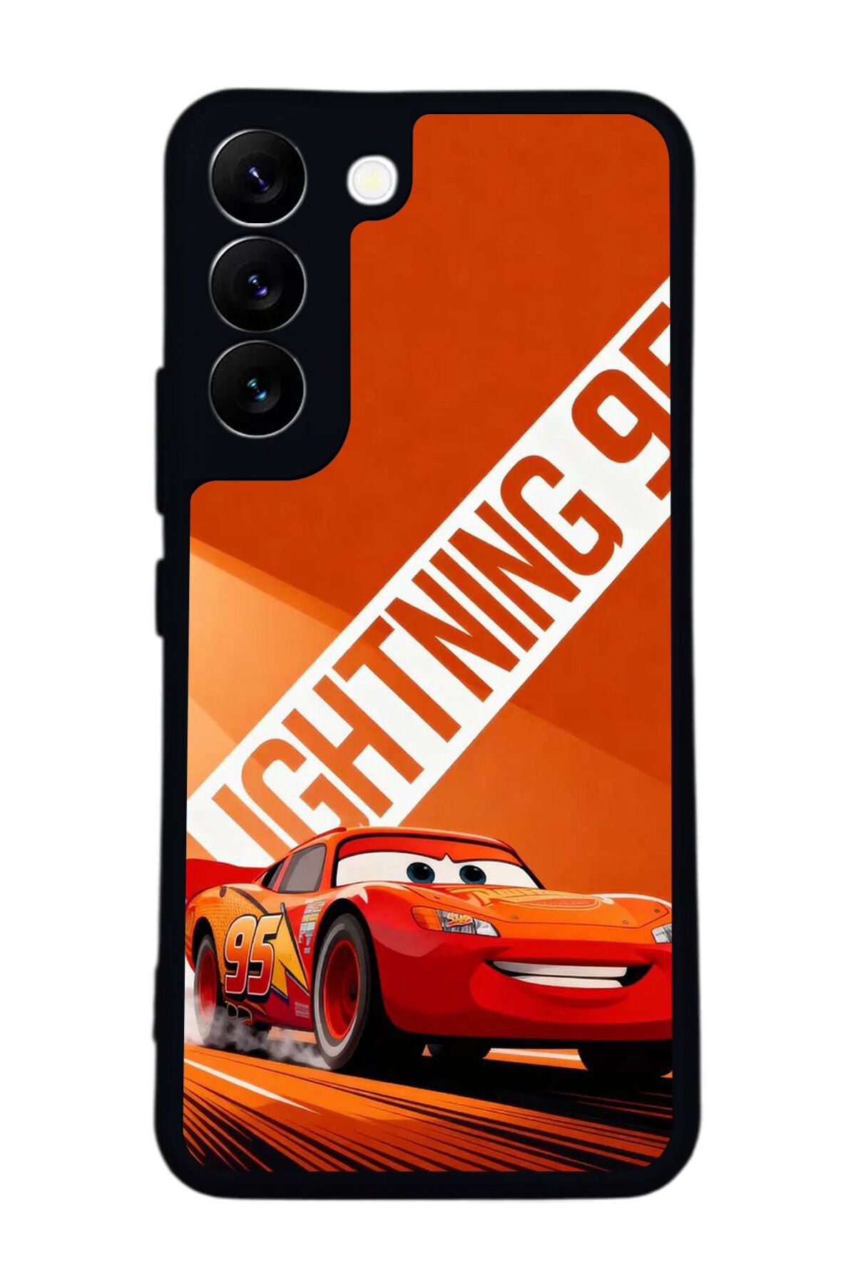 Samsung Galaxy S22 Uyumlu Şimsek McQueen Tasarımlı Glossy Premium Kılıf