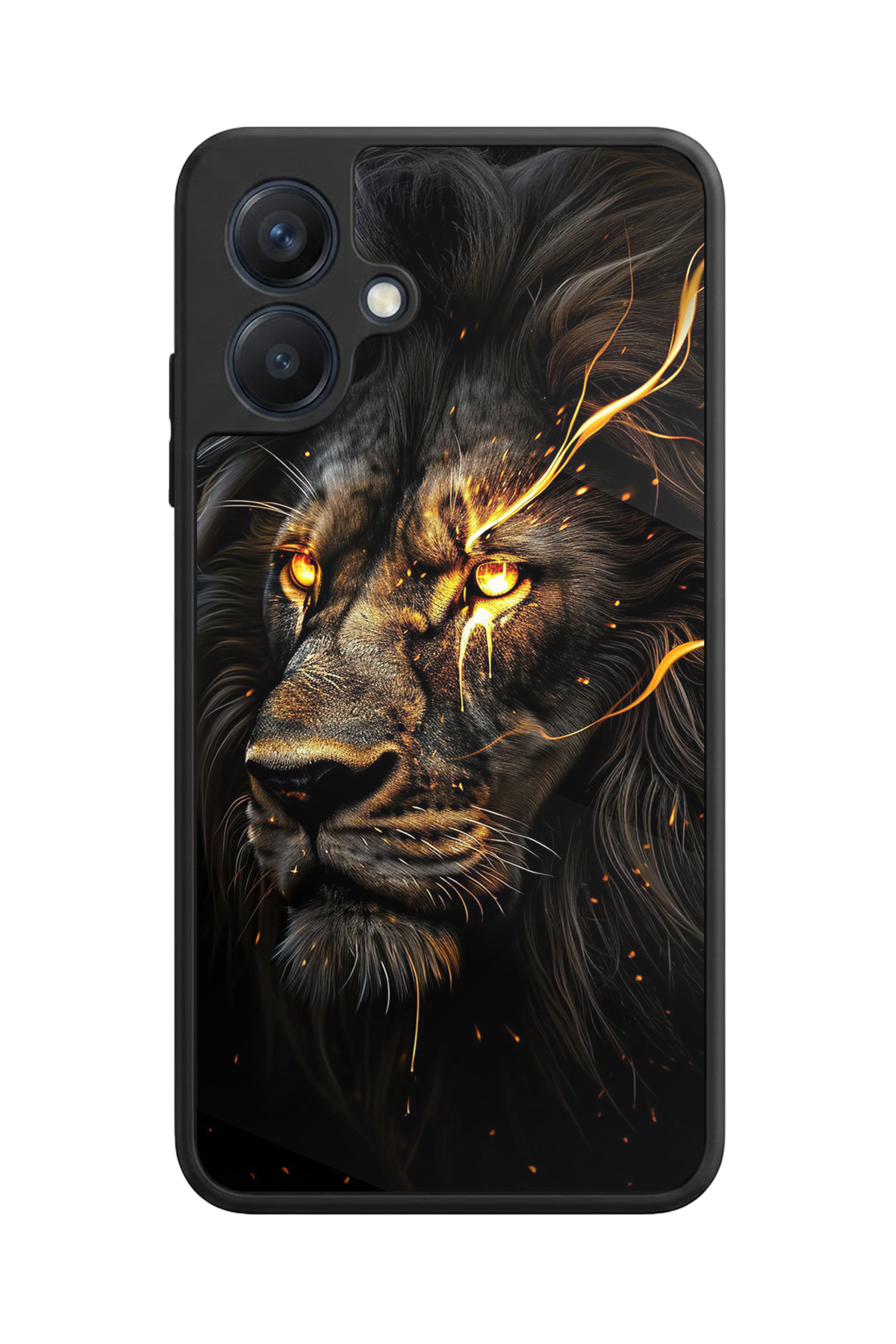 Samsung Galaxy A07 Uyumlu Aslan Tasarımlı Glossy Premium Kılıf