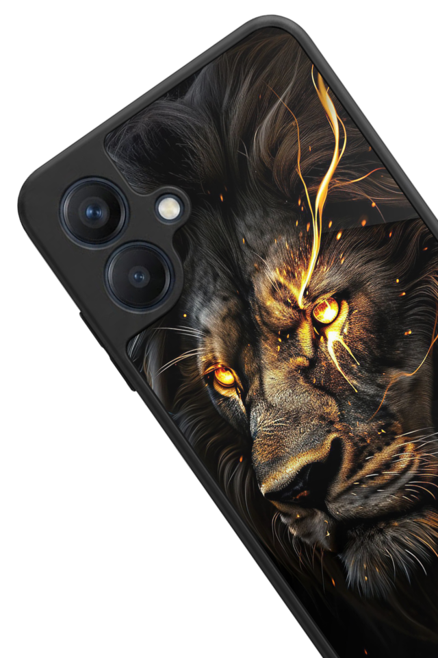 Samsung Galaxy A07 Uyumlu Aslan Tasarımlı Glossy Premium Kılıf