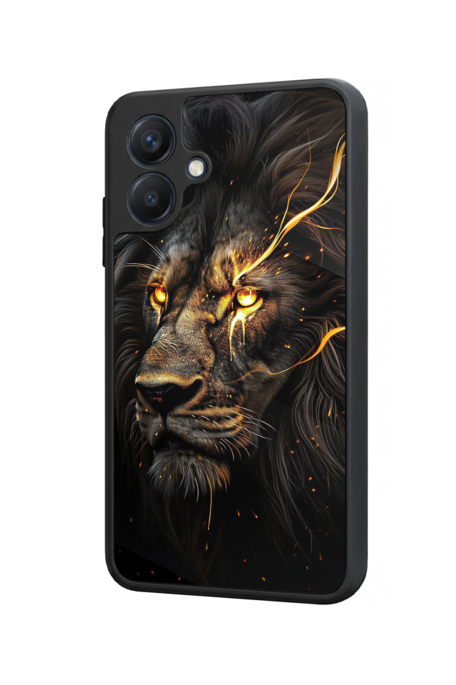 Samsung Galaxy A07 Uyumlu Aslan Tasarımlı Glossy Premium Kılıf