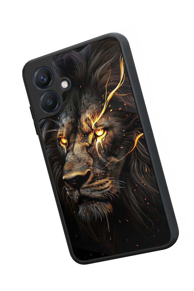 Samsung Galaxy A07 Uyumlu Aslan Tasarımlı Glossy Premium Kılıf