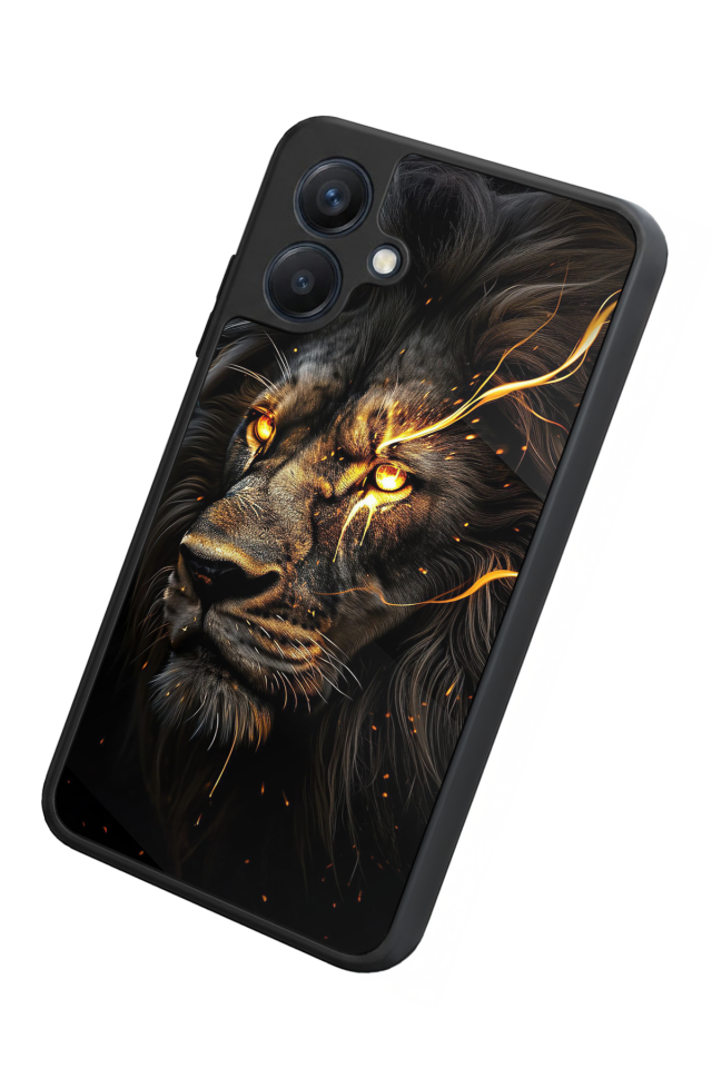 Samsung Galaxy A07 Uyumlu Aslan Tasarımlı Glossy Premium Kılıf