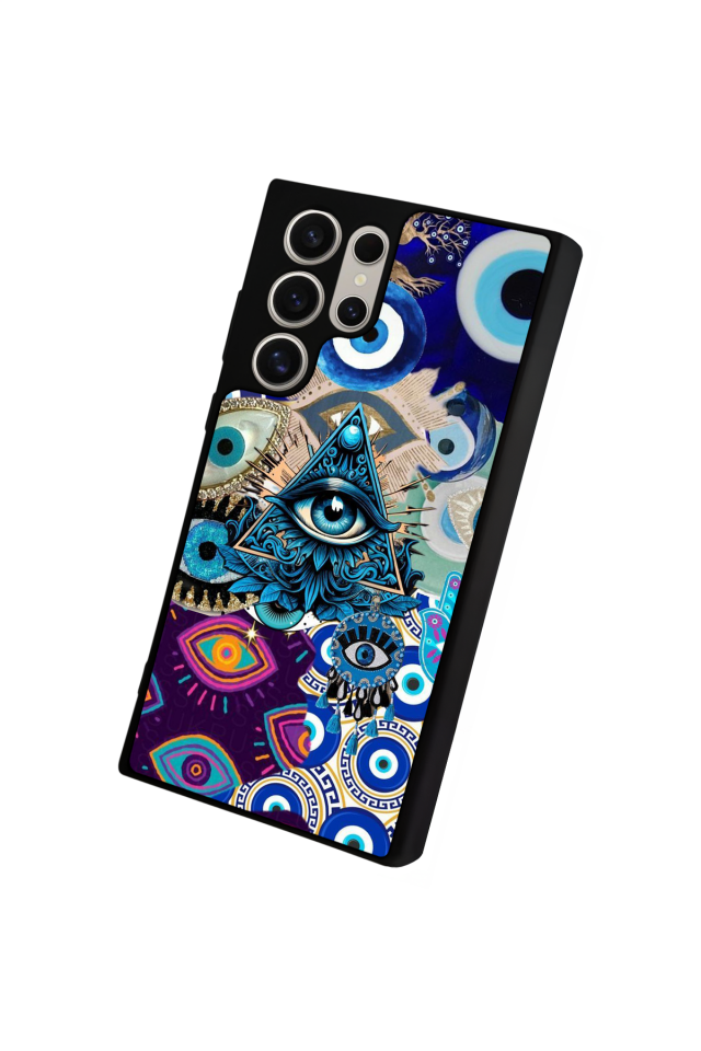 Samsung Galaxy S24 Ultra Uyumlu Göz Tasarımlı Glossy Premium Kılıf