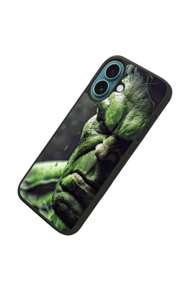 iPhone 16 Uyumlu Hulk Tasarımlı Glossy Premium Kılıf