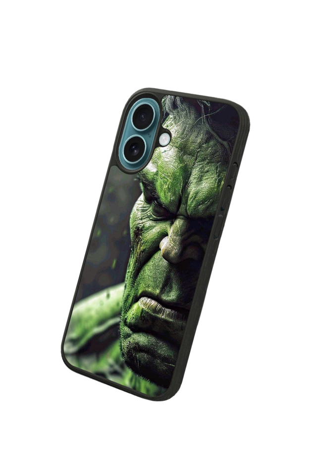 iPhone 16 Uyumlu Hulk Tasarımlı Glossy Premium Kılıf