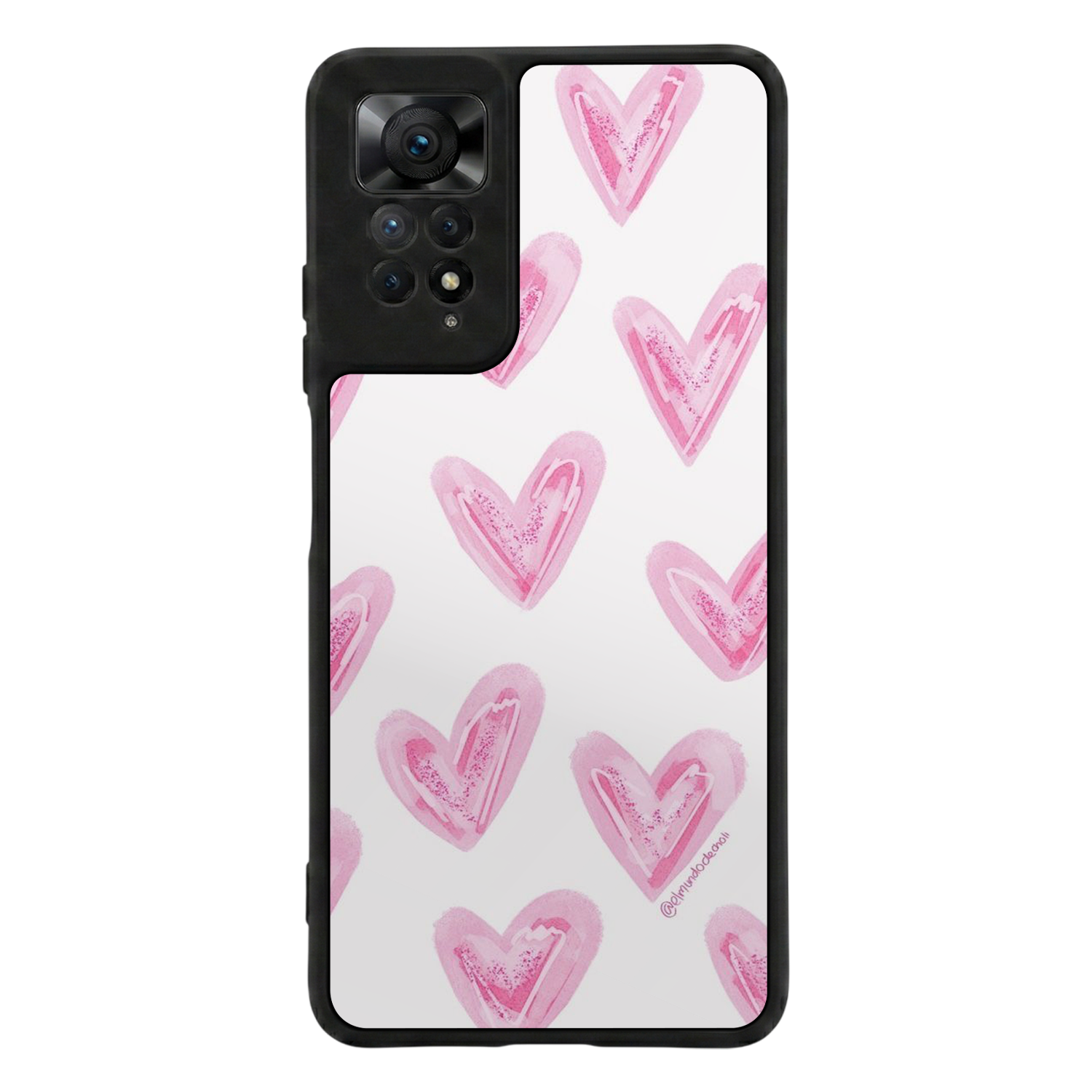 Xiaomi Redmi Note 11 Pro Uyumlu Kalp Love Tasarımlı Glossy Premium Kılıf