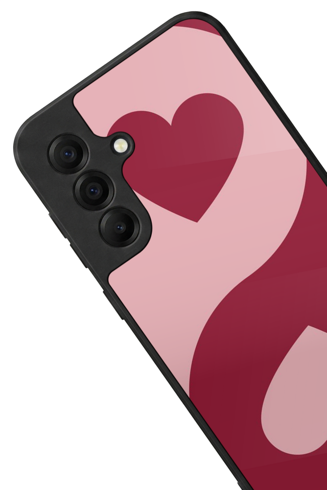 Samsung Galaxy A17 Uyumlu Kalp Love Tasarımlı Glossy Premium Kılıf