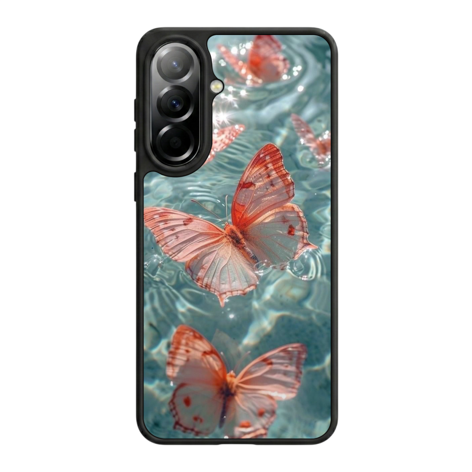 Samsung Galaxy A57 Uyumlu Kelebek Tasarımlı Glossy Premium Kılıf