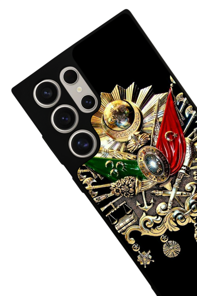 Samsung Galaxy S24 Ultra Uyumlu Osmanli Tugrasi Tasarımlı Glossy Premium Kılıf