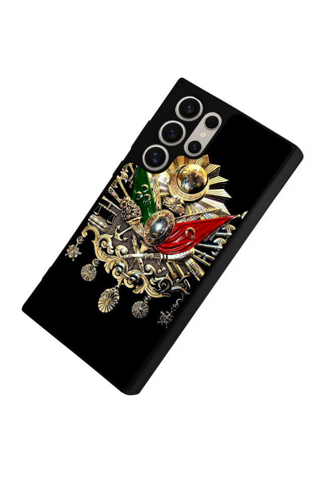 Samsung Galaxy S24 Ultra Uyumlu Osmanli Tugrasi Tasarımlı Glossy Premium Kılıf