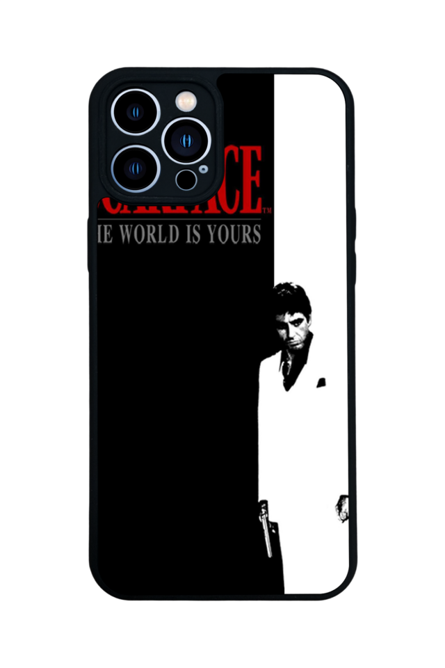 iPhone 13 Pro Max Uyumlu Scarface Tasarımlı Glossy Premium Kılıf