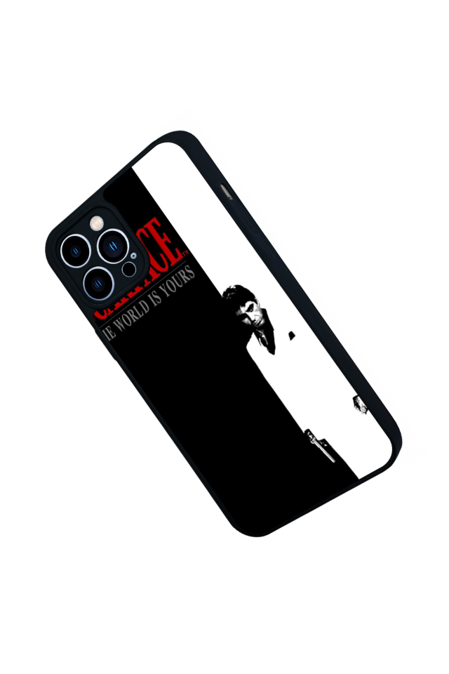 iPhone 13 Pro Max Uyumlu Scarface Tasarımlı Glossy Premium Kılıf