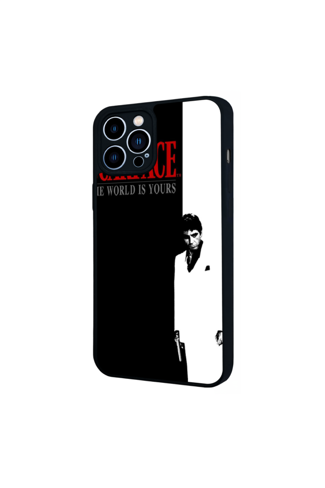 iPhone 13 Pro Max Uyumlu Scarface Tasarımlı Glossy Premium Kılıf