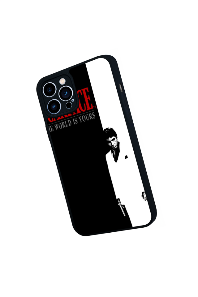 iPhone 13 Pro Max Uyumlu Scarface Tasarımlı Glossy Premium Kılıf