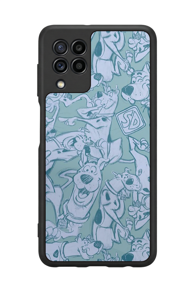 Samsung Galaxy M22 Uyumlu Scooby Doo Tasarımlı Glossy Premium Kılıf