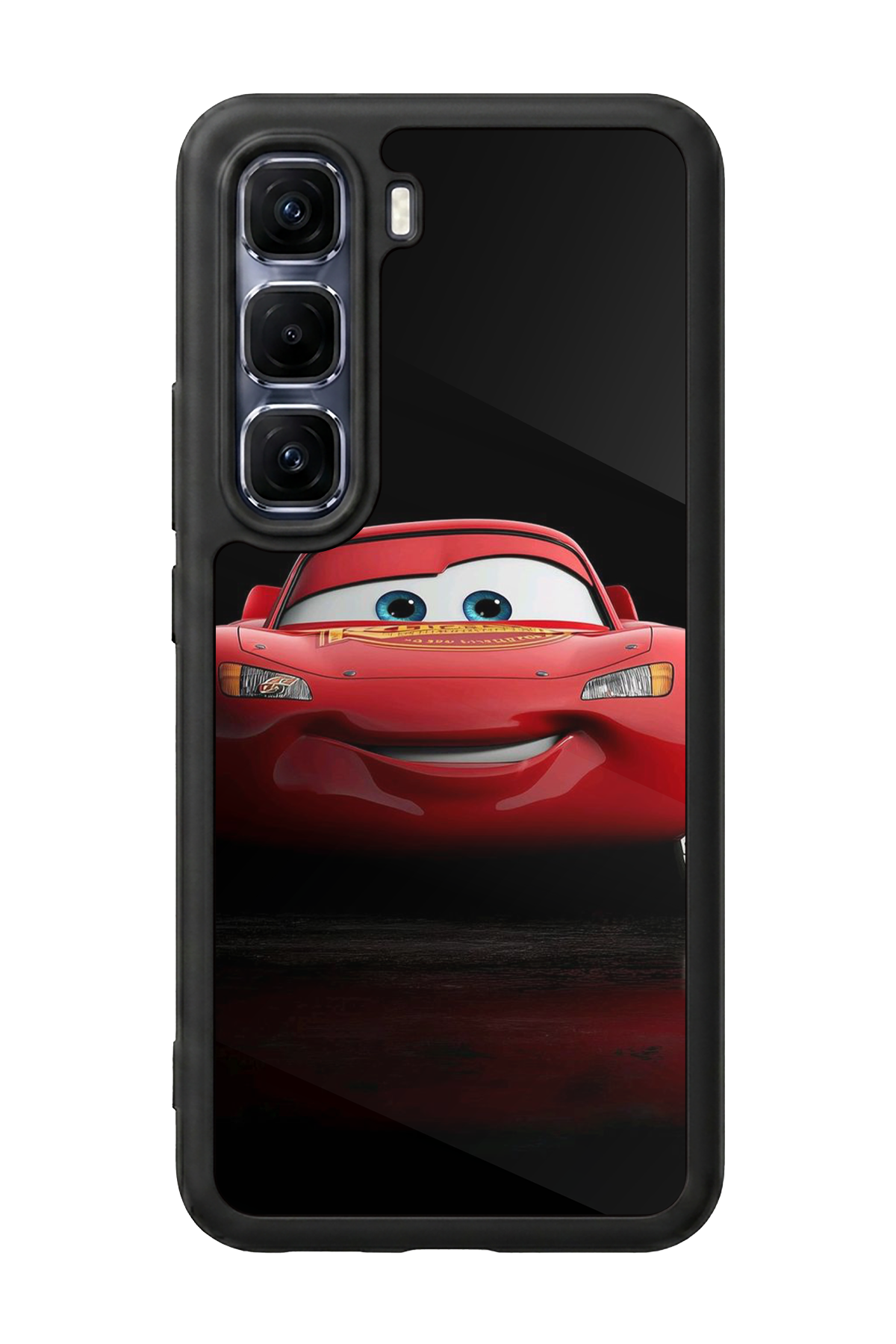 Infinix Hot 60 Pro Plus Uyumlu Şimsek McQueen Tasarımlı Glossy Premium Kılıf