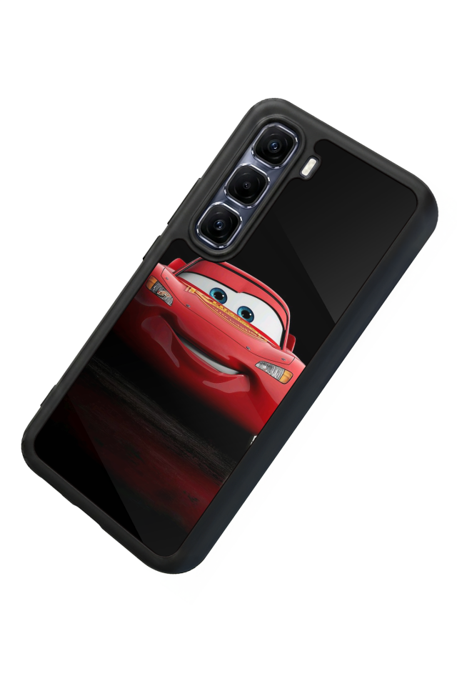Infinix Hot 60 Pro Plus Uyumlu Şimsek McQueen Tasarımlı Glossy Premium Kılıf