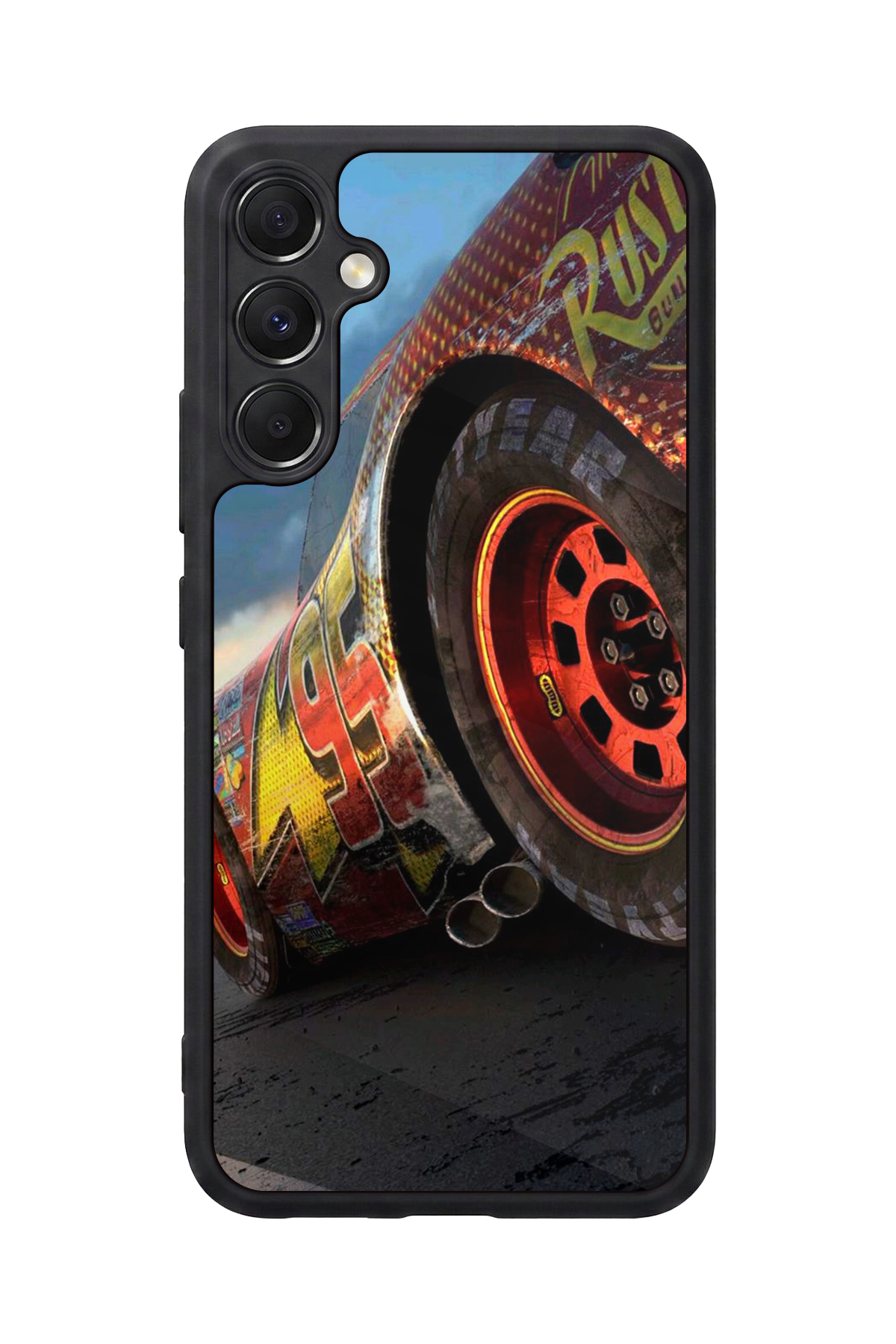Samsung Galaxy A34 Uyumlu Şimsek McQueen Tasarımlı Glossy Premium Kılıf