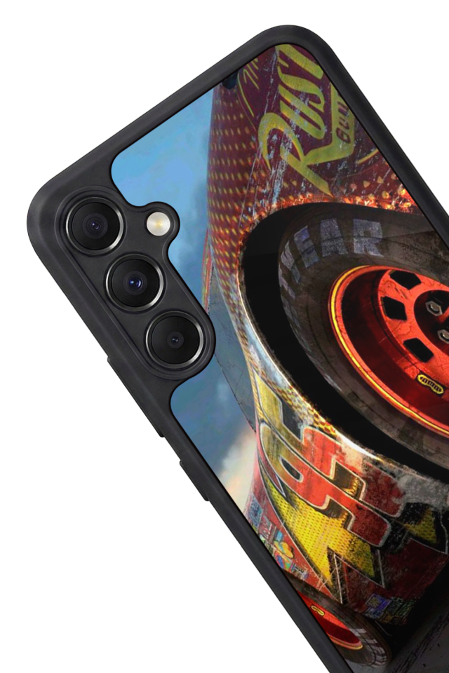 Samsung Galaxy A34 Uyumlu Şimsek McQueen Tasarımlı Glossy Premium Kılıf