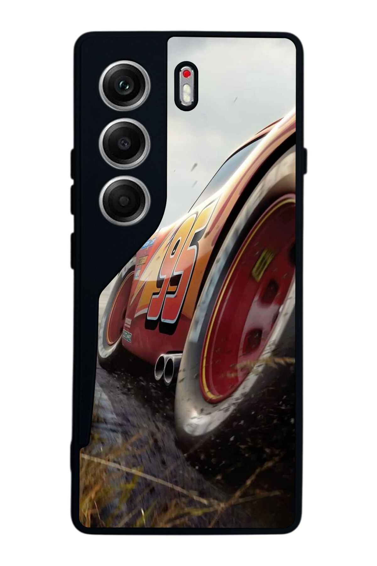 Tecno Camon 40 Uyumlu Şimsek McQueen Tasarımlı Glossy Premium Kılıf