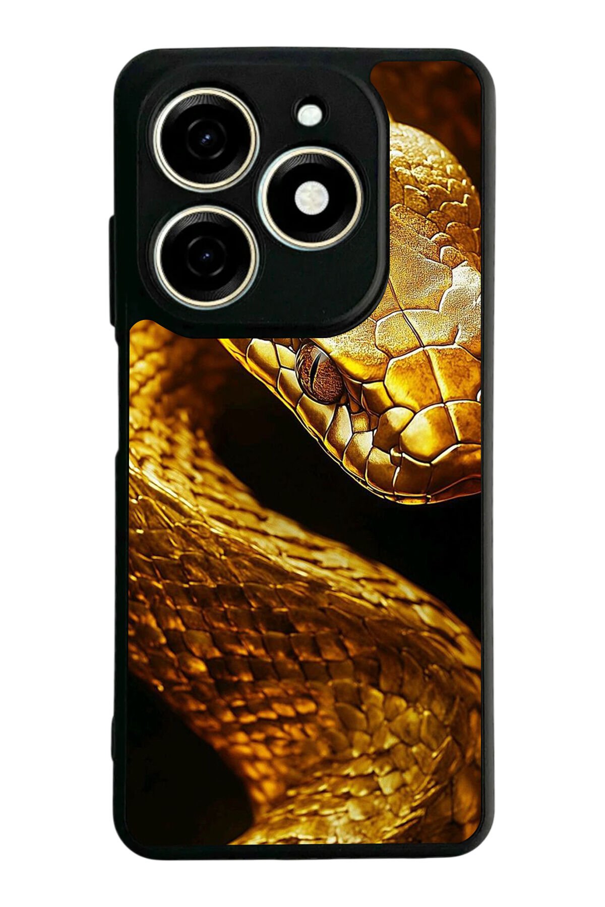 Tecno Spark 20/20C Uyumlu Yılan Tasarımlı Glossy Premium Kılıf