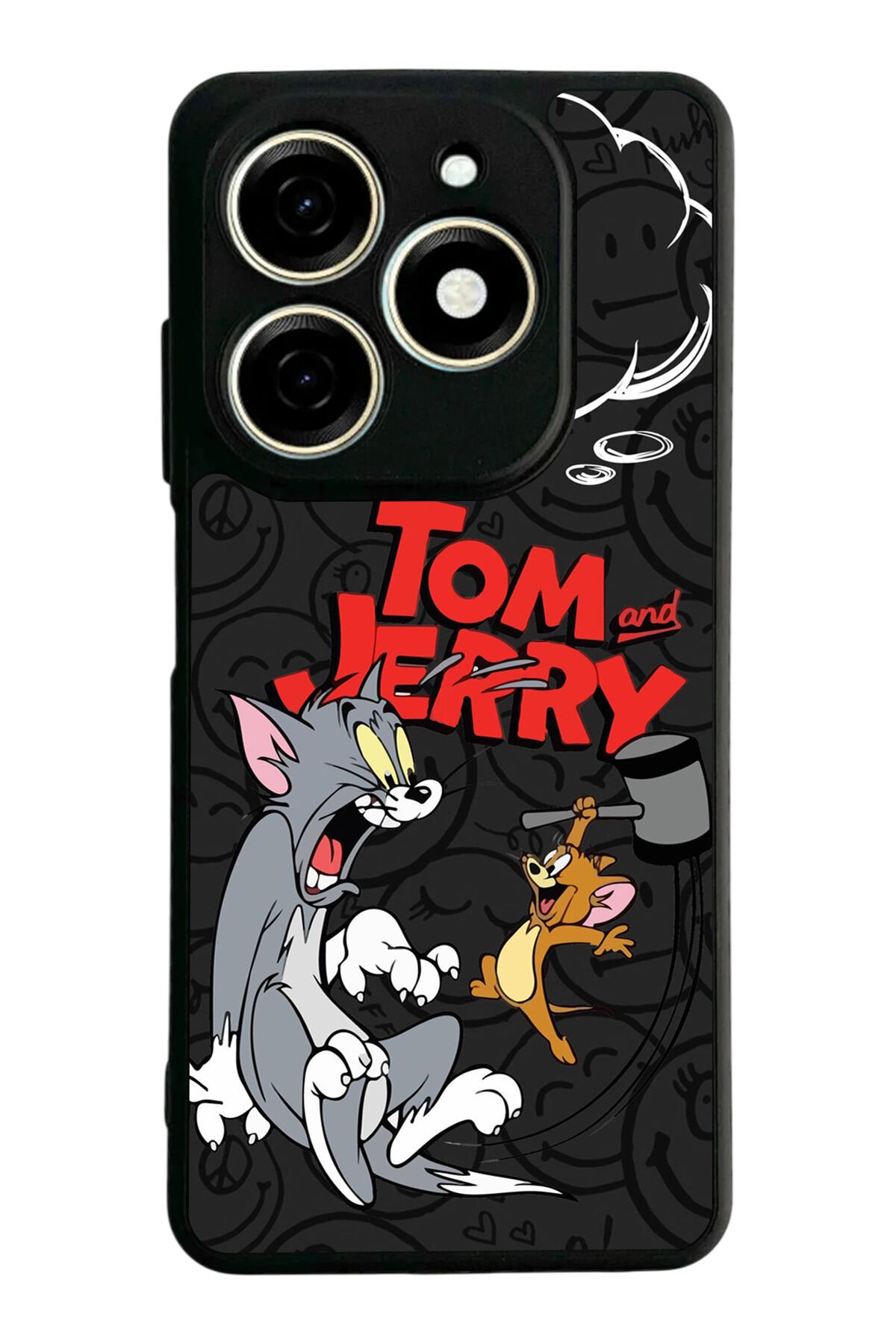Infınıx Smart 8 Pro Uyumlu Tom And Jerry Tasarımlı Glossy Premium Kılıf