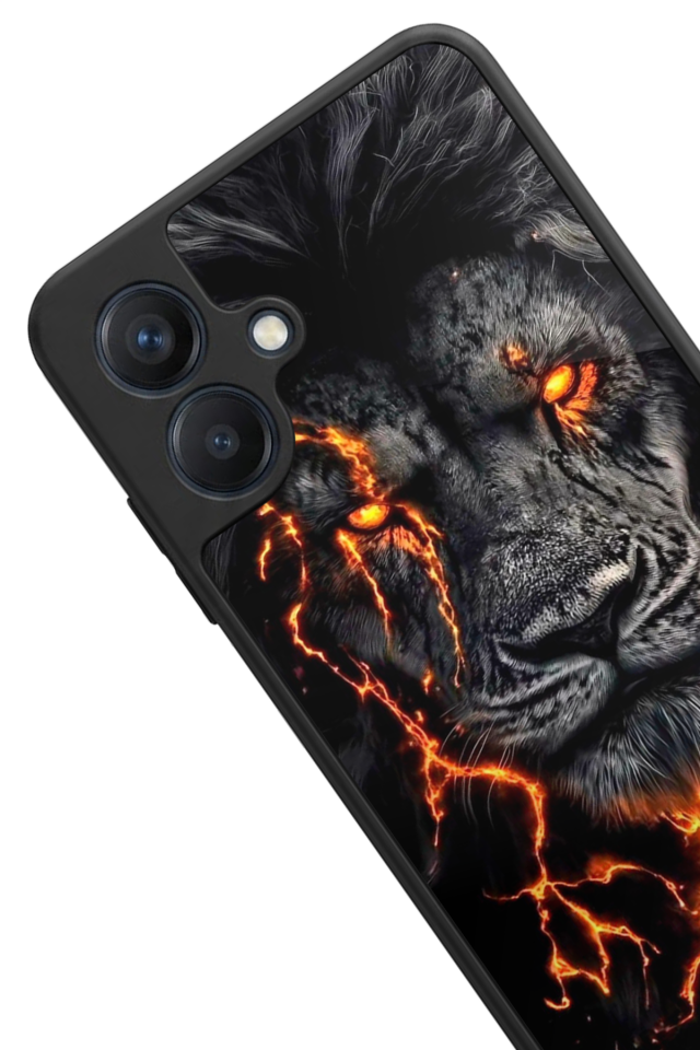 Samsung Galaxy A07 Uyumlu Aslan Tasarımlı Glossy Premium Kılıf