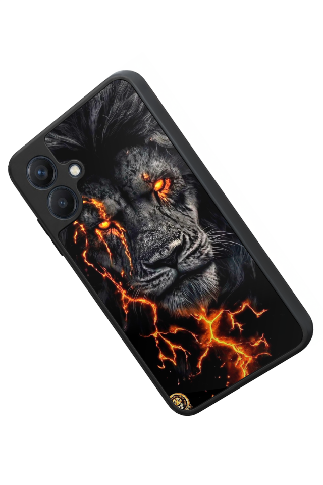 Samsung Galaxy A07 Uyumlu Aslan Tasarımlı Glossy Premium Kılıf