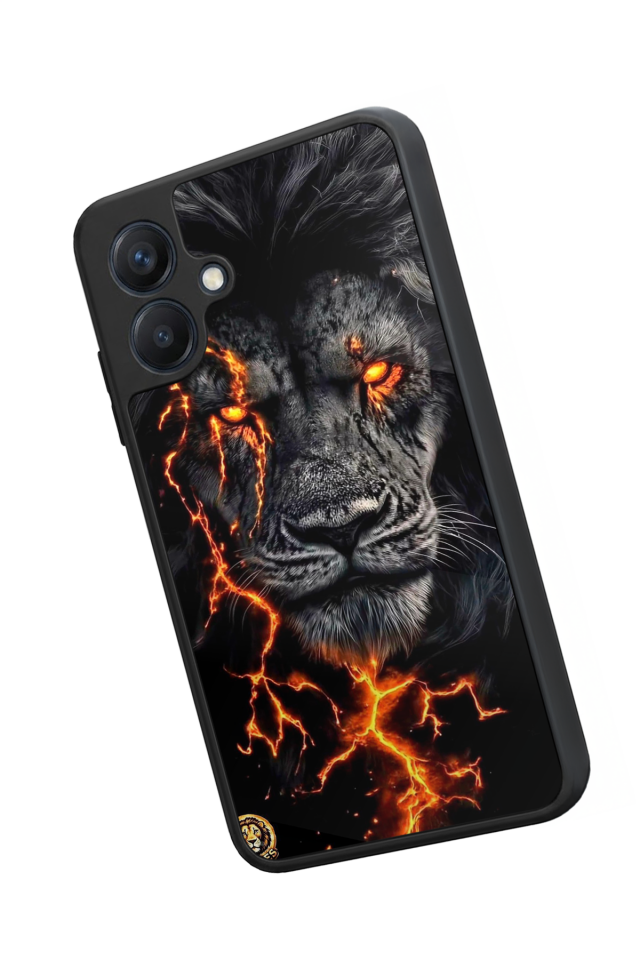 Samsung Galaxy A07 Uyumlu Aslan Tasarımlı Glossy Premium Kılıf