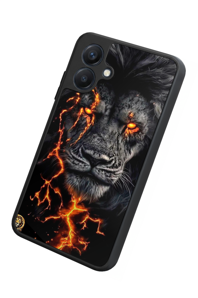 Samsung Galaxy A07 Uyumlu Aslan Tasarımlı Glossy Premium Kılıf