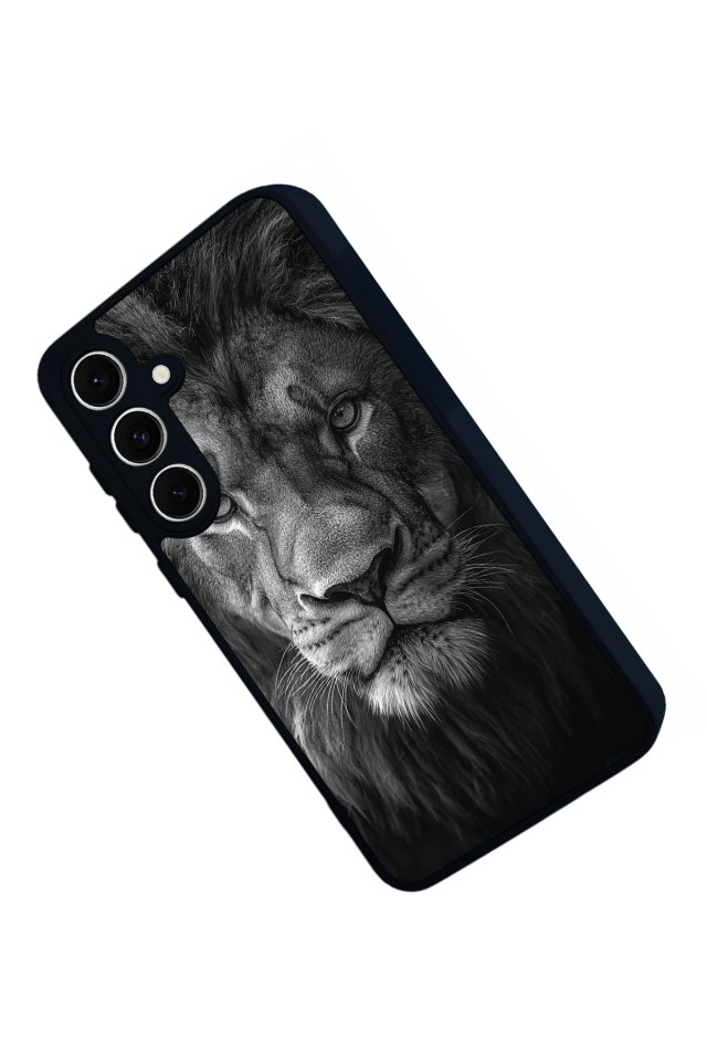 Samsung Galaxy A16 Uyumlu Aslan Tasarımlı Glossy Premium Kılıf