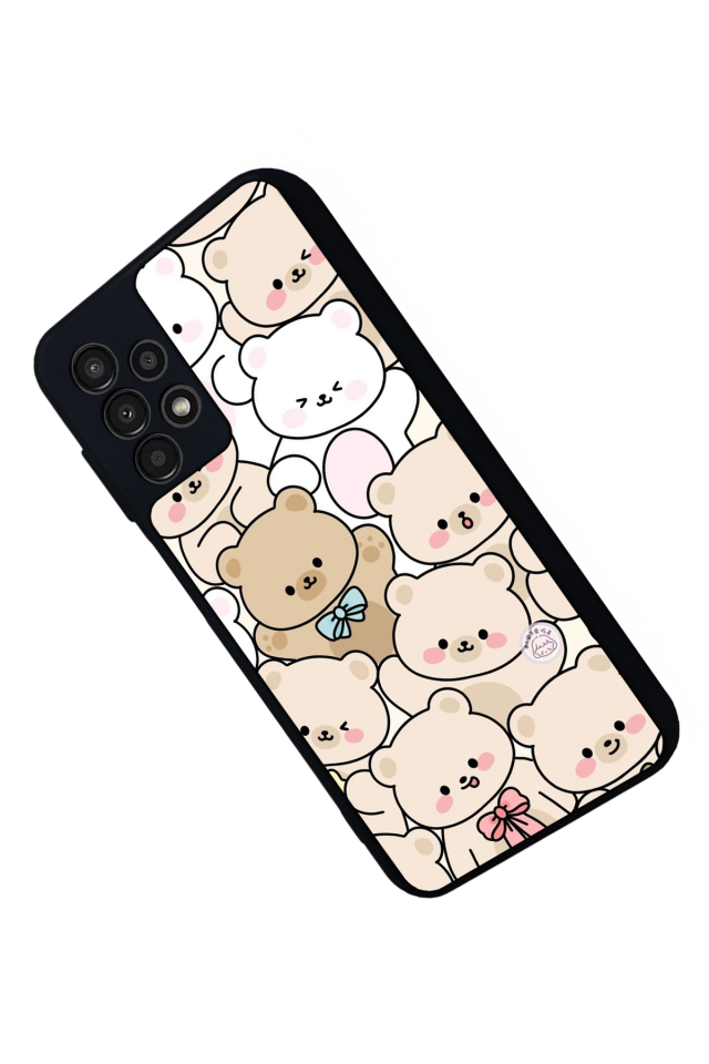 Samsung Galaxy A23 Uyumlu Ayı Tasarımlı Glossy Premium Kılıf